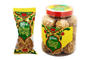 Brown Sugar Coated Rice Flake Ball (চিড়ার লাড্ডু)